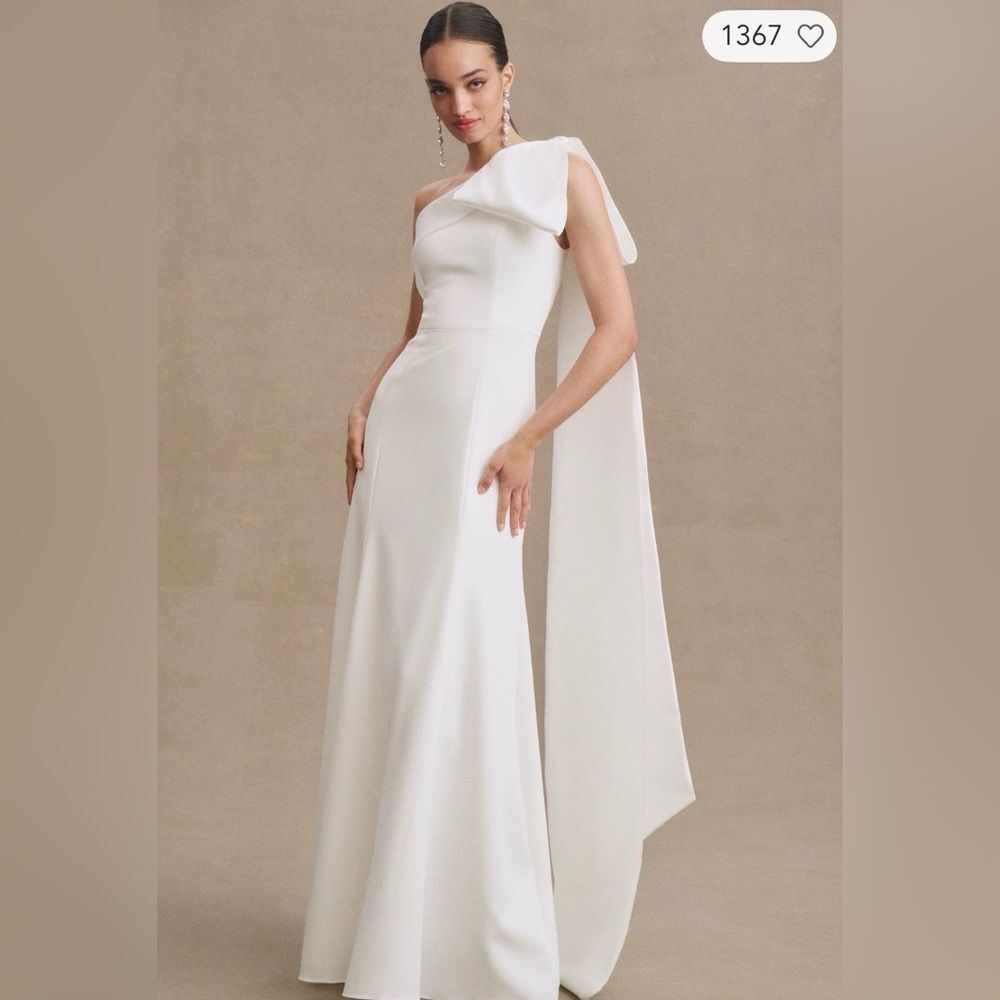 BHLDN X Jenny Yoo Tabitha One-Shoulder Wedding Gown